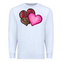 White valentine's day hearts Premium Sweatshirt - RanaPortraitStore