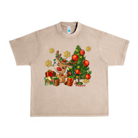 French Oak reindeer and christmas tree Urban Heavy Tee - AdoDesignShop