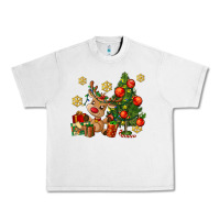 Lunar Rock reindeer and christmas tree Urban Heavy Tee - AdoDesignShop