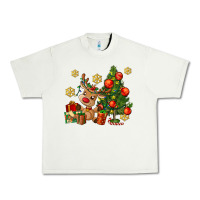 Pistachio reindeer and christmas tree Urban Heavy Tee - AdoDesignShop