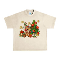 Sandshell reindeer and christmas tree Urban Heavy Tee - AdoDesignShop