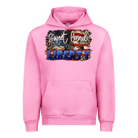 Fuchsia Pink Sweet land of liberty 4th of july Urban Hoodie - CowGirlArtShop