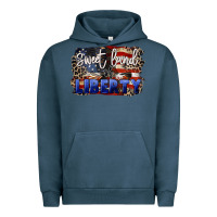 Pigment Midnight Navy Sweet land of liberty 4th of july Urban Hoodie - CowGirlArtShop