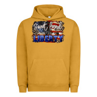 Pigment Peanut Butter Sweet land of liberty 4th of july Urban Hoodie - CowGirlArtShop
