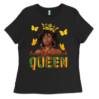 Black beautiful black queen Ladies Tee - texasbilliewilder