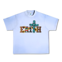 Western Gemstone Cross Faith Urban Heavy Tee | Teevron