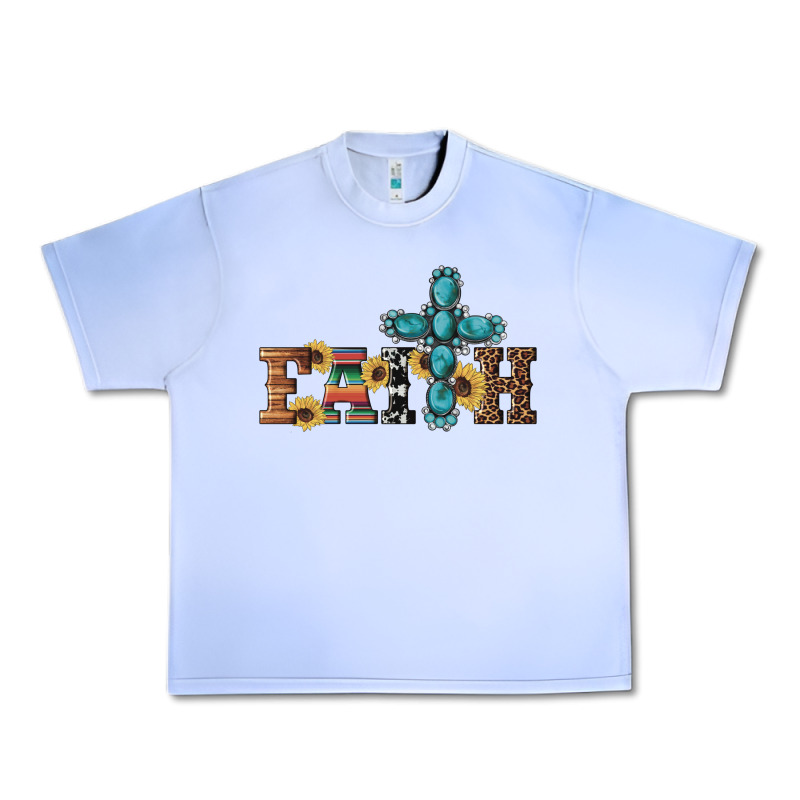 Western Gemstone Cross Faith Urban Heavy Tee by Artiststas | Teevron