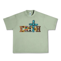 Oil Green western gemstone cross faith Urban Heavy Tee - Artiststas
