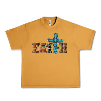 Peanut Butter western gemstone cross faith Urban Heavy Tee - Artiststas