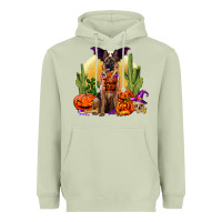 Matcha Halloween german shepherd Heavyweight Hoodie - RanaPortraitStore