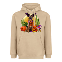 Mushroom Halloween german shepherd Heavyweight Hoodie - RanaPortraitStore