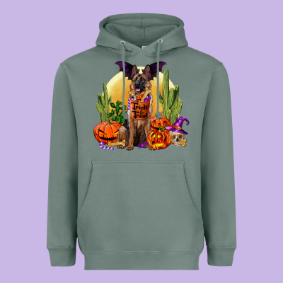 Halloween German Shepherd Heavyweight Hoodie Designed By Ranaportraitstore