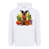 White Halloween german shepherd Heavyweight Hoodie - RanaPortraitStore