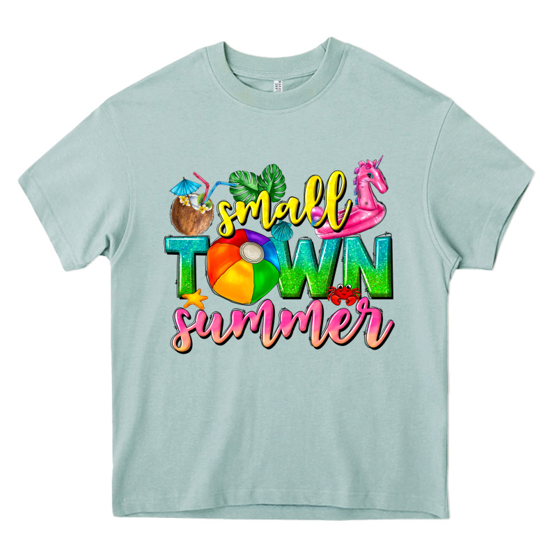 Small Town Summer Tbw Heavy Core Tee by texasbilliewilder | Teevron