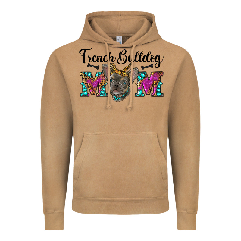 French Bulldog Mom Vintage Hoodie by RanaPortraitStore | Teevron