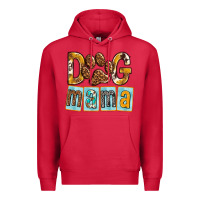 Cardinal Dog Mama with Paw Premium Hoodie - texasbilliewilder