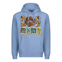Colony Blue Dog Mama with Paw Premium Hoodie - texasbilliewilder