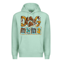 Seafoam Dog Mama with Paw Premium Hoodie - texasbilliewilder