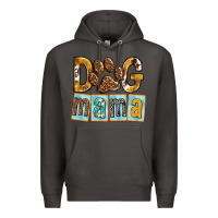 Smoke Dog Mama with Paw Premium Hoodie - texasbilliewilder