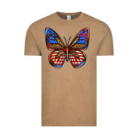 Vintage Coffee 4th of july butterfly Vintage Tee - BundleAndBundleShop