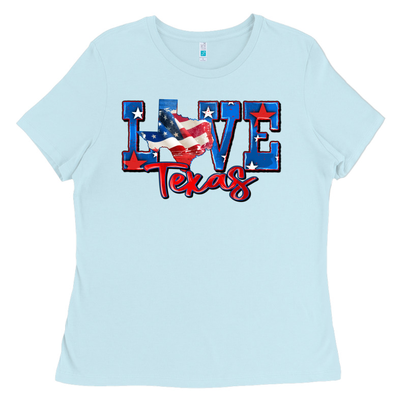 Love Texas Map Ladies Tee by Zillion Design Studio | Teevron
