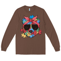 Chestnut autism awareness bear Long Sleeve Tee - MaliasSmallBusiness