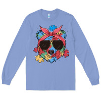 Colony Blue autism awareness bear Long Sleeve Tee - MaliasSmallBusiness