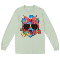 Matcha autism awareness bear Long Sleeve Tee - MaliasSmallBusiness
