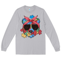 Moon Dust autism awareness bear Long Sleeve Tee - MaliasSmallBusiness