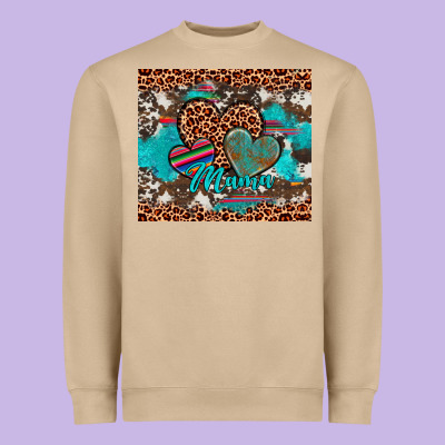 Hearts Mama Heavyweight Sweatshirt Designed By Artiststas