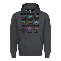 Smoke god says i am Zipper Hoodie - MaliasSmallBusiness