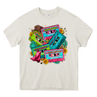 Cream 90's country cassette tapes Heavy Core Tee - Zillion Design Studio