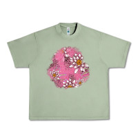 Oil Green lotus patches Urban Heavy Tee - AdoDesignShop