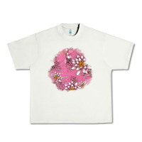 Pistachio lotus patches Urban Heavy Tee - AdoDesignShop