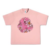 Salmon lotus patches Urban Heavy Tee - AdoDesignShop