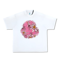 White lotus patches Urban Heavy Tee - AdoDesignShop