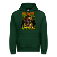 Forest Green Black history afro man Urban Hoodie - HowdyJamesFarm