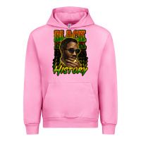 Fuchsia Pink Black history afro man Urban Hoodie - HowdyJamesFarm