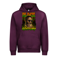 Mauve Wine Black history afro man Urban Hoodie - HowdyJamesFarm