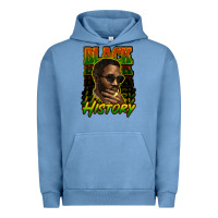 Pigment Pebble Blue Black history afro man Urban Hoodie - HowdyJamesFarm