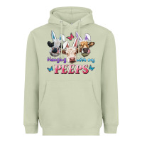 Matcha Hanging With My Peeps Cows Heavyweight Hoodie - RanaPortraitStore
