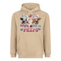 Mushroom Hanging With My Peeps Cows Heavyweight Hoodie - RanaPortraitStore