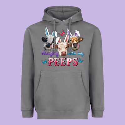 Hanging With My Peeps Cows Heavyweight Hoodie Designed By Ranaportraitstore