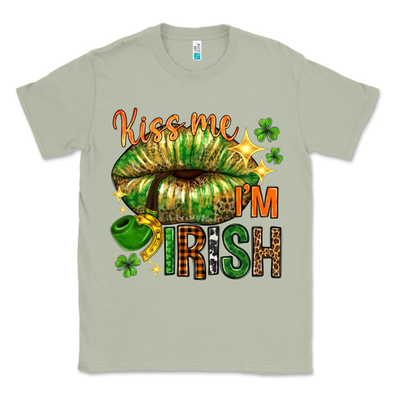 Kiss Me Im Irish With Lip Classic Tee by NancyCooperArtShop | Teevron
