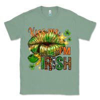 Sage kiss me im irish with lip Classic Tee - NancyCooperArtShop