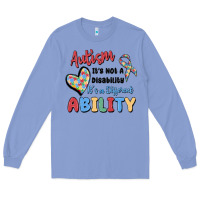 Colony Blue autism it's not a disability it's a different abil Long Sleeve Tee - MaliasSmallBusiness
