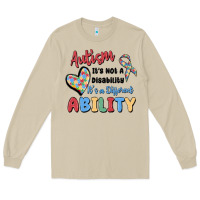 Mushroom autism it's not a disability it's a different abil Long Sleeve Tee - MaliasSmallBusiness
