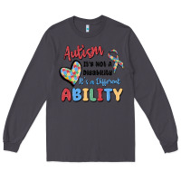 Smoke autism it's not a disability it's a different abil Long Sleeve Tee - MaliasSmallBusiness
