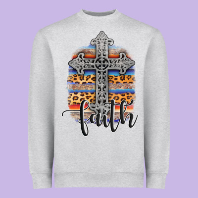 Western Faith Heavyweight Sweatshirt Designed By Adodesignshop