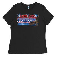 Black long live freedom Ladies Tee - Zillion Design Studio